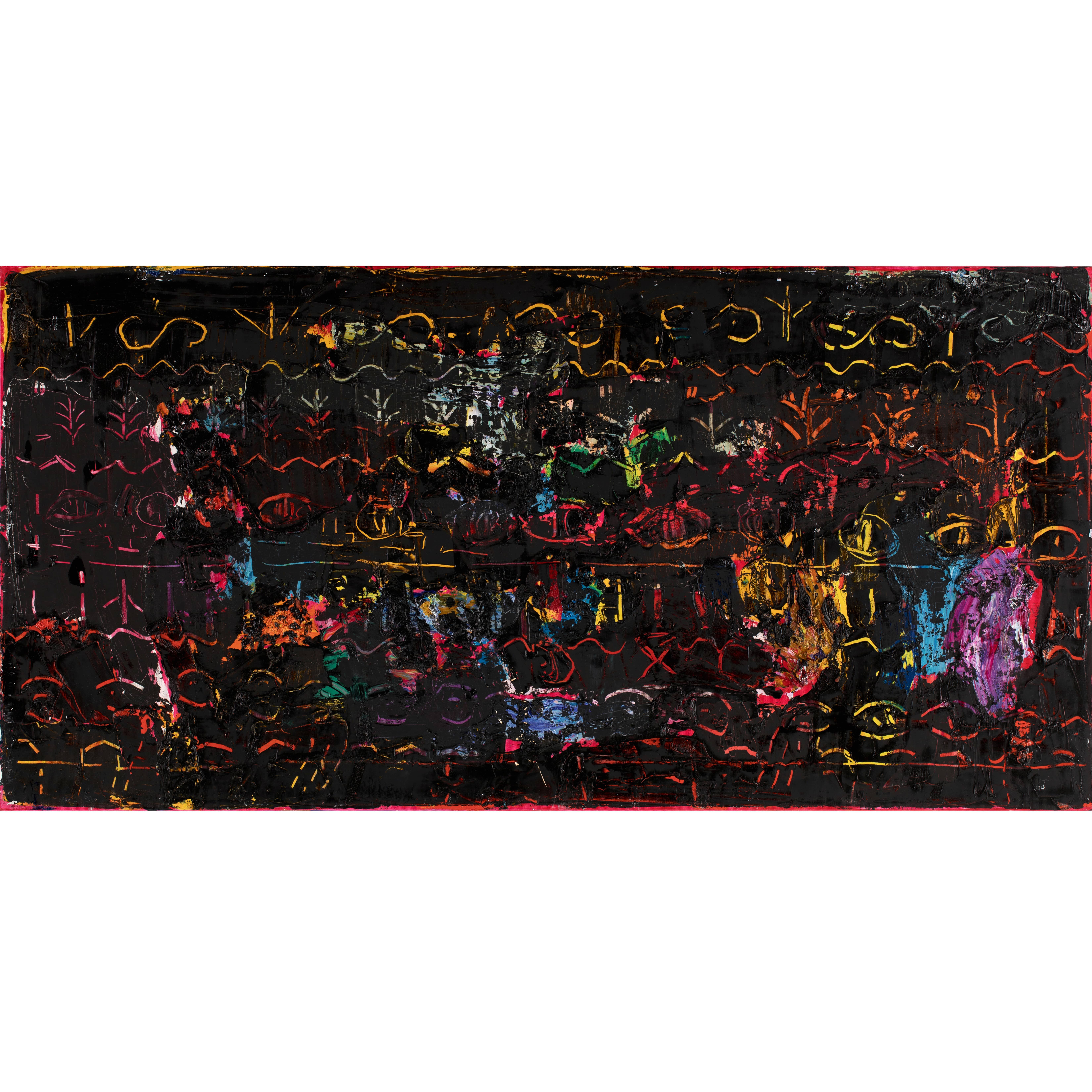 Garden_ 70x140 cm_ oil on canvas_2019 Ganna Kryvolap